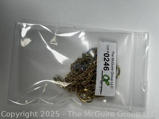 Group of Costume Jewelry Chain Necklaces