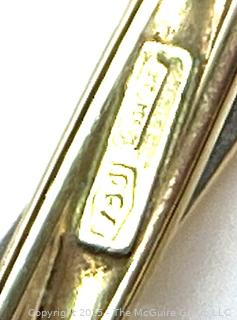  18kt Yellow Gold Twisted Bangle Bracelet. 8 Grams