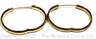 Two (2) Gold Plated Bangle Bracelets