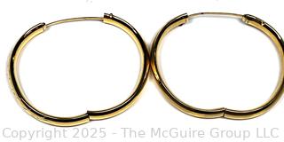 Two (2) Gold Plated Bangle Bracelets