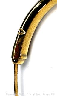 Two (2) Gold Plated Bangle Bracelets