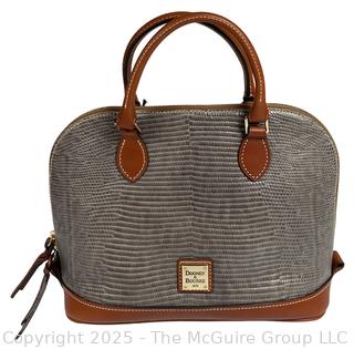 Dooney & Bourke Grey Zip Zip Satchel Handbag, New with Tags