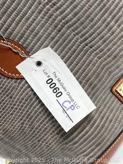 Dooney & Bourke Grey Zip Zip Satchel Handbag, New with Tags