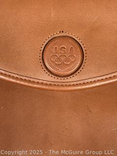 Brown Coach Leather 1996 Olympic 100th Anniversary Crossbody Handbag, New without Tags
