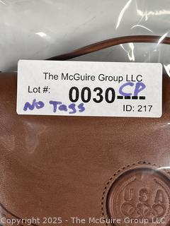 Brown Coach Leather 1996 Olympic 100th Anniversary Crossbody Handbag, New without Tags