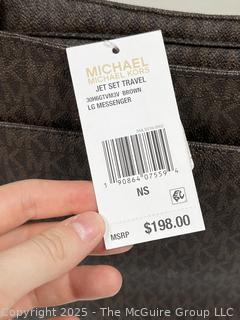 Michael Kors Signature Jet Set Travel Messenger Handbag, New with Tags