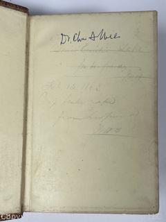 Gilt Leather Bound Homes and Haunts of the Most Eminent British Poets by William Howitt, 4th Edition, London, 1858, Book