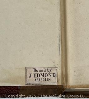 Leather Bound Mémoires de Jacques Casanova 1863. Book