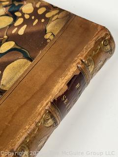 Leather with Marbled Paper Bound The Heir of Selwood: Or, Three Epochs of a Life 1838.  Book