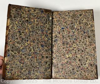 Leather with Marbled Paper Bound The Heir of Selwood: Or, Three Epochs of a Life 1838.  Book