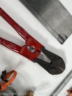 Bolt Cutter, Mitre Saw, Adjustable Clamps and Corded Electric Drill Hand Tools