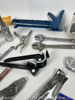3/8" Sockets, Coping Saw, Stud Finder, Caulking Guns, Wrenches and Pliers Hand Tools