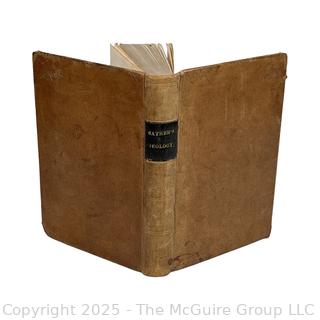 Leather Bound Elements of Geology For The Use of Schools & Academies 1846, Book by William W. Mather  