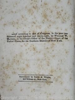 Leather Bound Elements of Geology For The Use of Schools & Academies 1846, Book by William W. Mather  