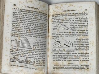 Leather Bound Elements of Geology For The Use of Schools & Academies 1846, Book by William W. Mather  
