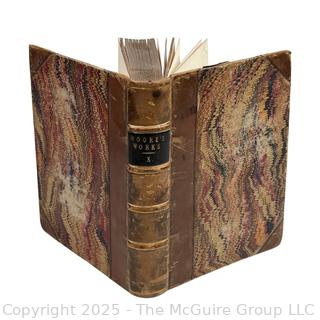 Leather with Marbled Paper Bound The Poetical Works of Thomas Moore 1841. Book