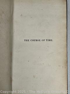 Leather Bound with Gilt The Course of Time by Robert Pollok, 1827. Book