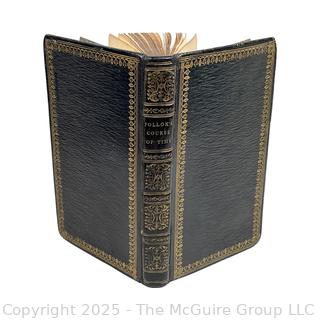 Leather Bound with Gilt The Course of Time by Robert Pollok, 1827. Book