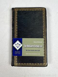 Leather Bound with Gilt The Course of Time by Robert Pollok, 1827. Book