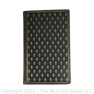 Leather with Fleur De Lis Gilt Cover Memoires De Madame De Staal De Launay 1890. Book