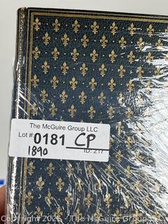 Leather with Fleur De Lis Gilt Cover Memoires De Madame De Staal De Launay 1890. Book