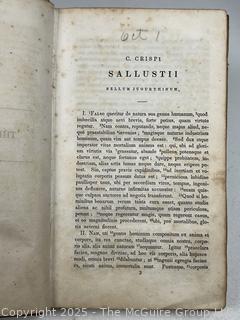 Leather Bound Sallust's Jugurthine War by Charles Anthon 1839 Book 