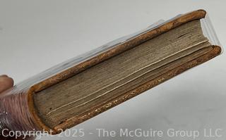 Gilt Leather with Marbled Boards Bound The Unchanging East  Vol. I, 1st Ed By Robert Barr 1900 Book