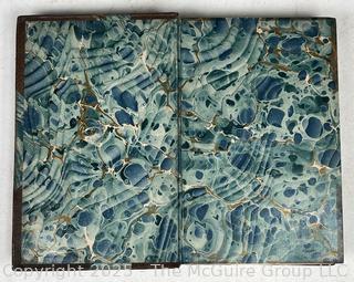 Gilt Leather with Marbled Boards Bound The Unchanging East  Vol. I, 1st Ed By Robert Barr 1900 Book