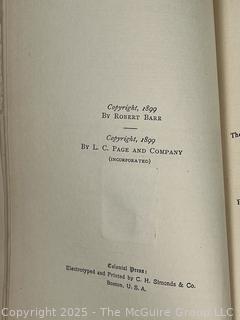 Gilt Leather with Marbled Boards Bound The Unchanging East  Vol. I, 1st Ed By Robert Barr 1900 Book