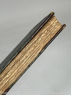 Gilt Leather with Marbled Boards Bound The Unchanging East  Vol. I, 1st Ed By Robert Barr 1900 Book