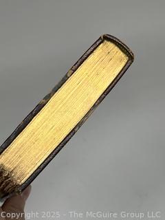 Gilt Leather with Marbled Boards Bound The Unchanging East  Vol. I, 1st Ed By Robert Barr 1900 Book