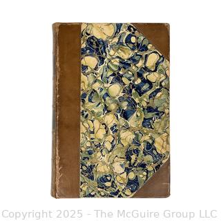 Gilt Leather with Marbled Boards Bound Critical Historical And Miscellaneous Essays Vol II by Lord Macaulay 1860 "Trevallyan Edition"
