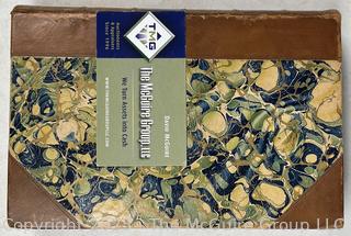 Gilt Leather with Marbled Boards Bound Critical Historical And Miscellaneous Essays Vol II by Lord Macaulay 1860 "Trevallyan Edition"