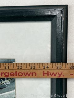 Framed Under Glass Abstract Watercolor Signed by Humphrey Tawjoeram. 21 x 25"