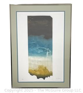 Framed Under Glass Signed and Numbered by Artist Cinzia Lo Russo.19 x 27"
