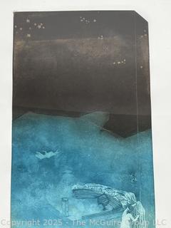 Framed Under Glass Signed and Numbered by Artist Cinzia Lo Russo.19 x 27"