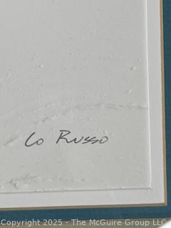 Framed Under Glass Signed and Numbered by Artist Cinzia Lo Russo.19 x 27"