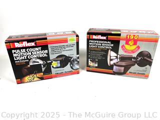 Two (2) Wired Sentry Motion Sensor Lights New in Boxes
