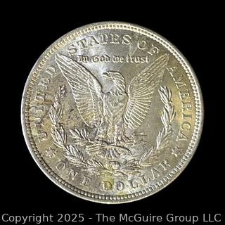 1921 (P) Morgan Head US Silver Dollar Coin (some luster)