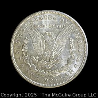 1921 (P) Morgan Head US Silver Dollar Coin (some luster)