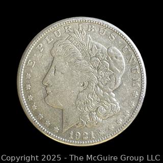 1921 (P) Morgan Head US Silver Dollar Coin
