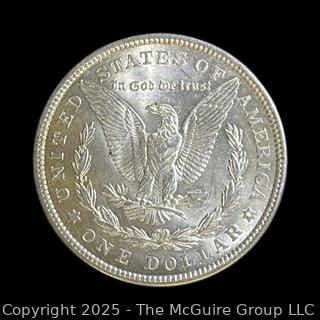 1921 (P) Morgan Head US Silver Dollar Coin (some luster)