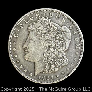 1921 (P) Morgan Head US Silver Dollar Coin