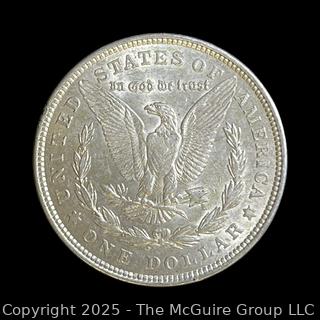 1921 (P) Morgan Head US Silver Dollar Coin (some luster)