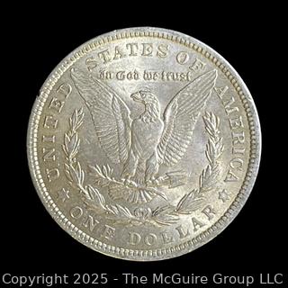1921 (P) Morgan Head US Silver Dollar Coin (some luster)