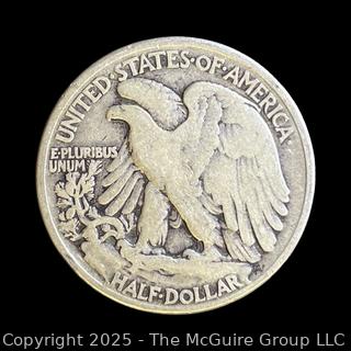 1945 (P) "Walking Liberty" US Half Dollar Silver Coin