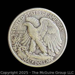 1945 (P) "Walking Liberty" US Half Dollar Silver Coin