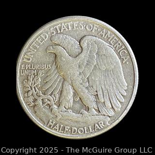 1945 (P) "Walking Liberty" US Half Dollar Silver Coin