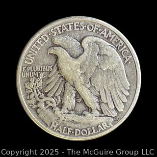 1945 (P) "Walking Liberty" US Half Dollar Silver Coin