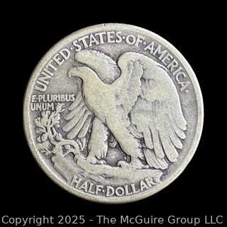 1945 (P) "Walking Liberty" US Half Dollar Silver Coin